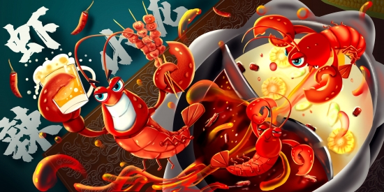 攝圖網_401735758_麻辣小龍蝦（企業商用）