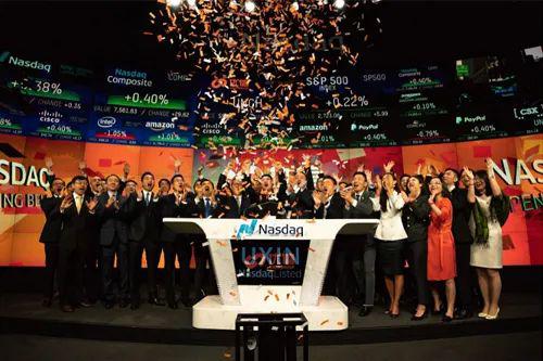 優(yōu)信登陸納斯達(dá)克，圖源優(yōu)信官微